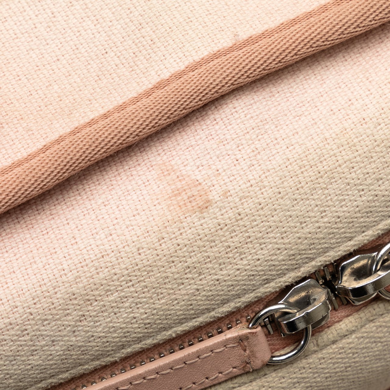 Chanel Small Canvas Deauville Bowling Bag Roze