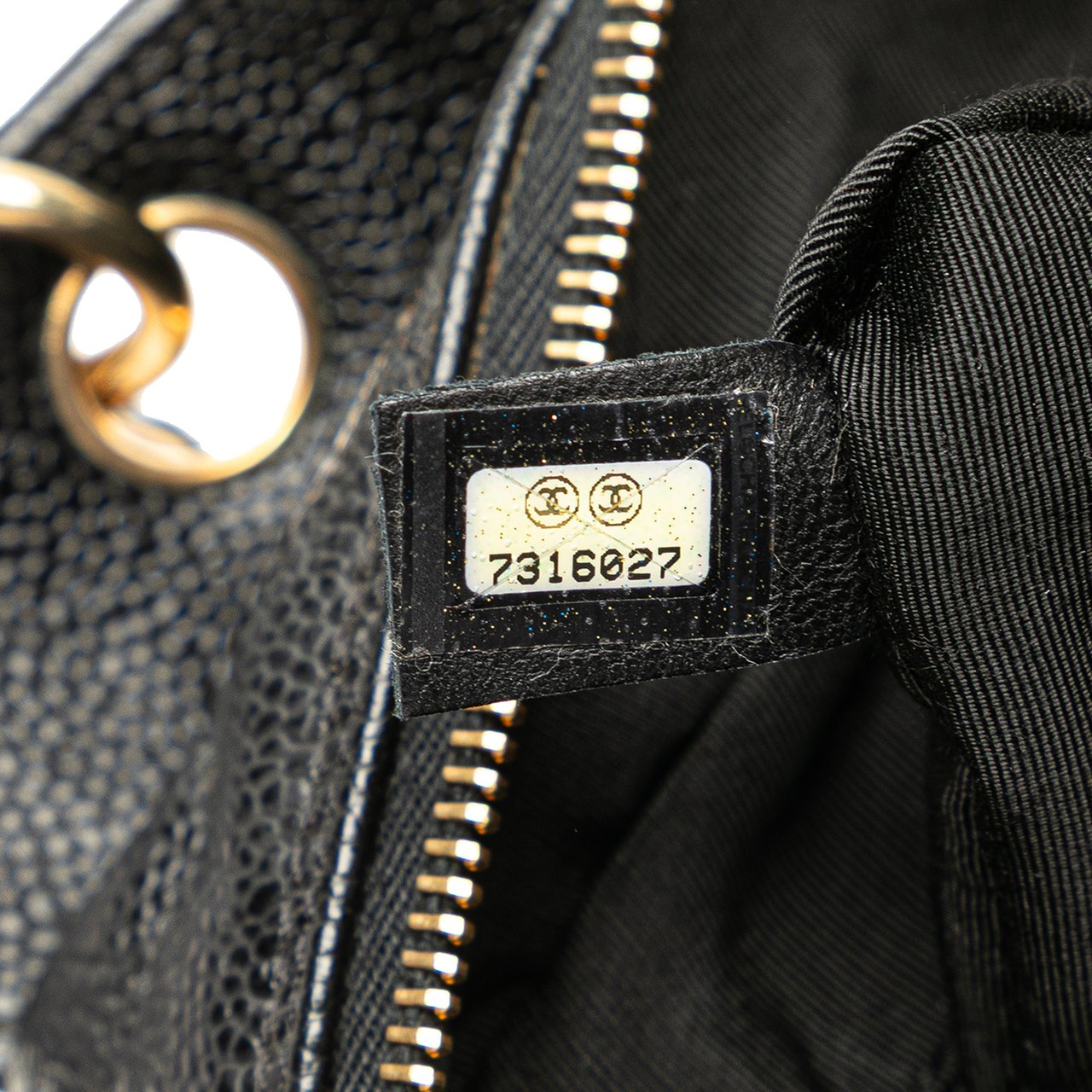 Chanel Petite Caviar Timeless Tote Zwart