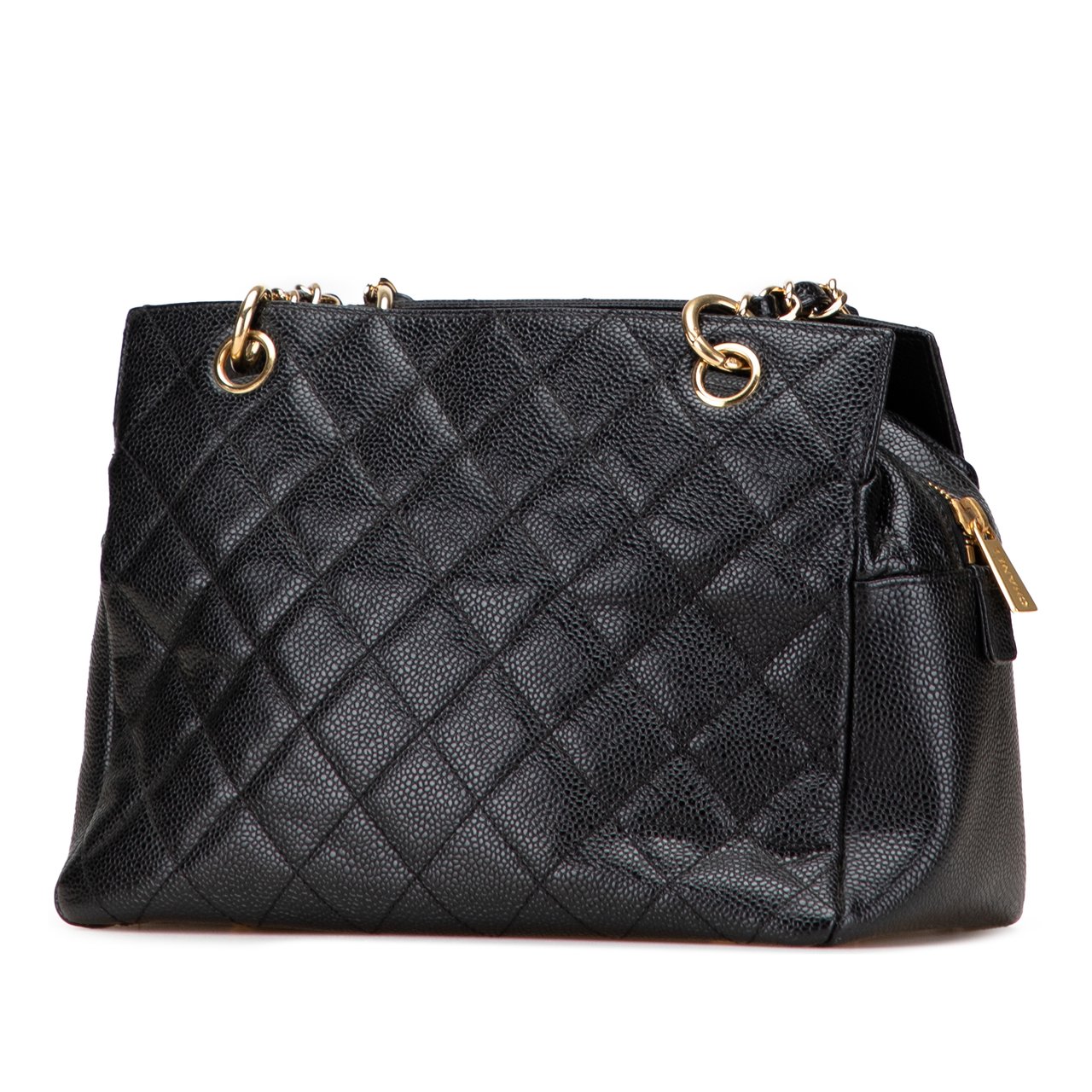 Chanel Petite Caviar Timeless Tote Zwart