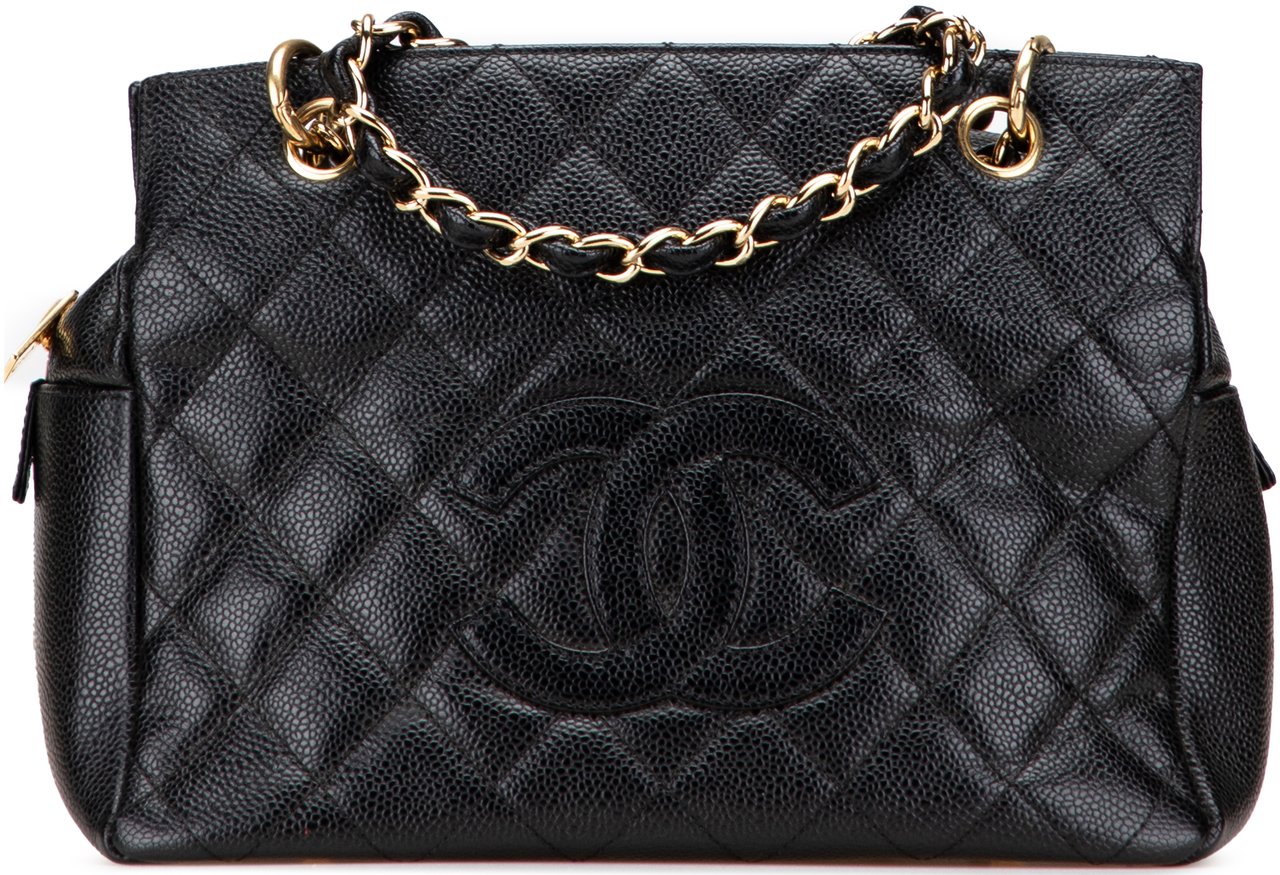Chanel Petite Caviar Timeless Tote Zwart