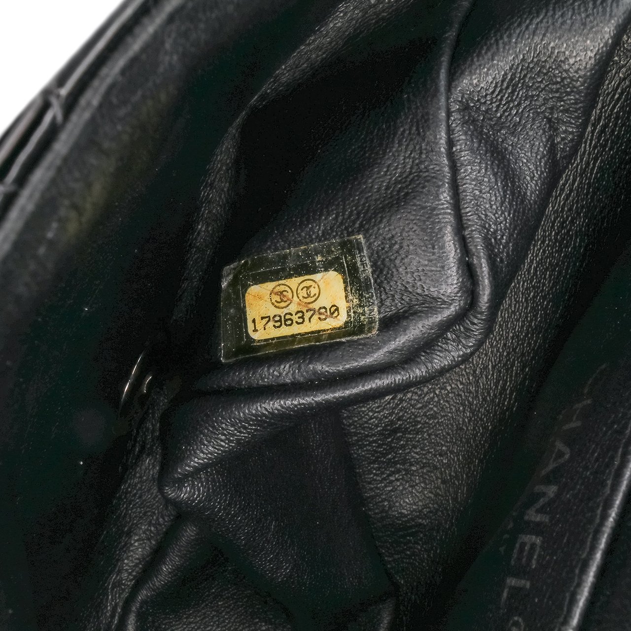 Chanel Mini Square Classic Patent Single Flap Zwart