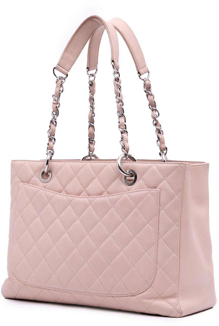 Chanel Caviar Grand Shopping Tote Roze