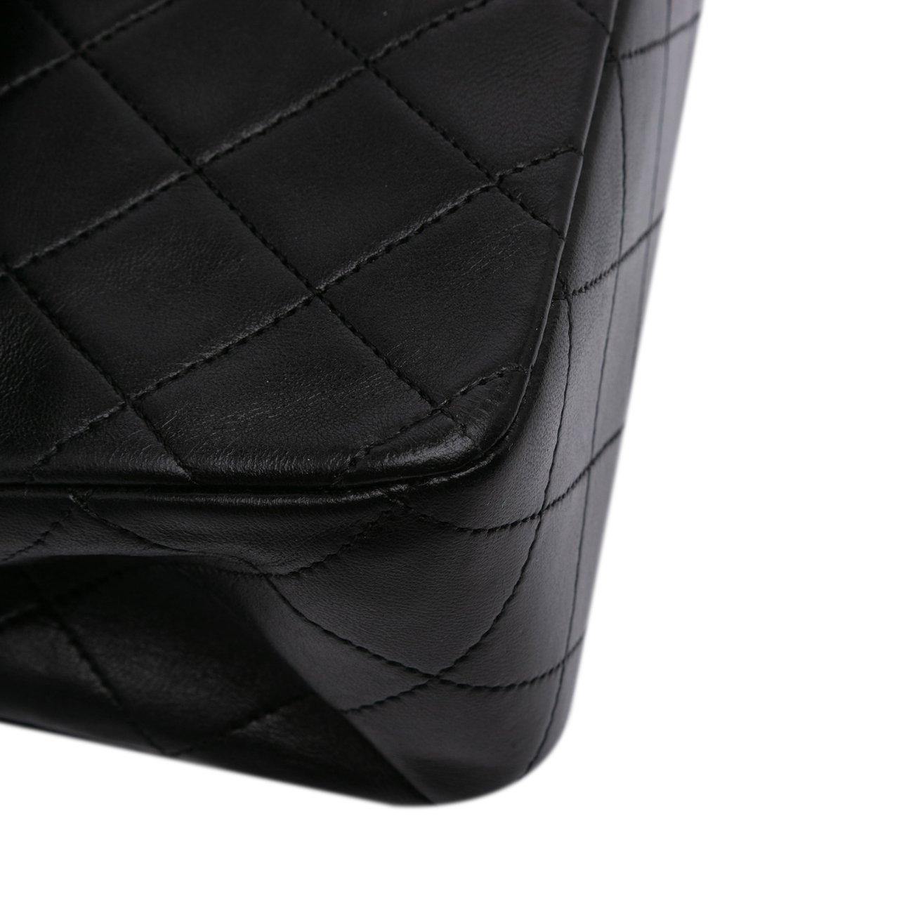Chanel Medium Classic Lambskin Double Flap Zwart