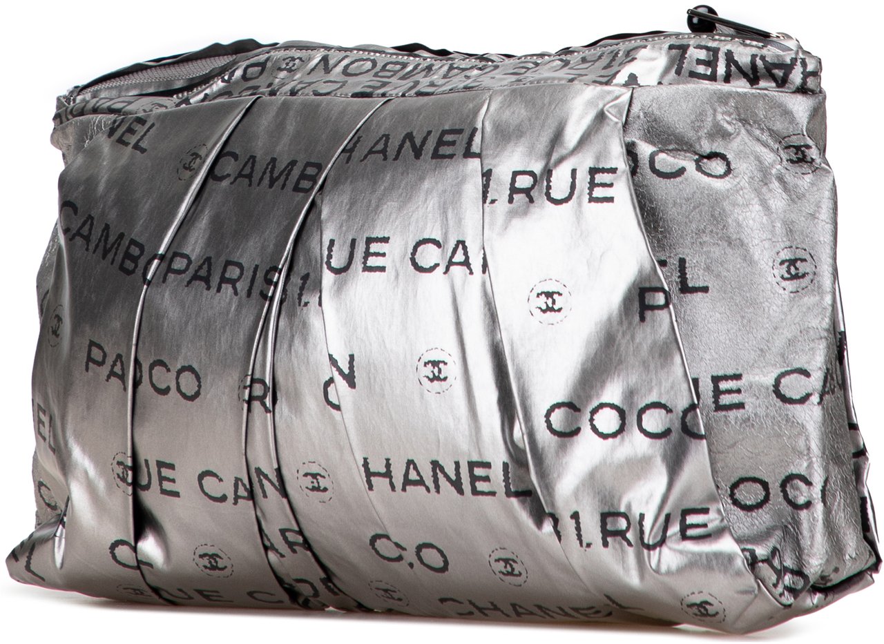 Chanel Coated Canvas Unlimited Clutch Zilver