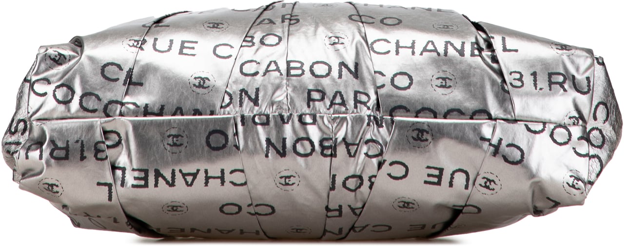 Chanel Coated Canvas Unlimited Clutch Zilver