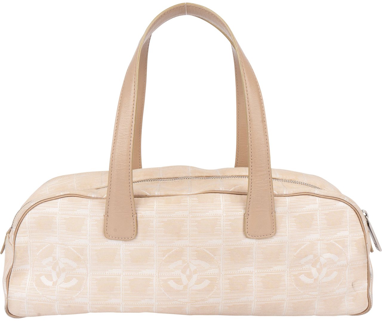 Chanel Chanel Travel Line Monogram Handbag Beige