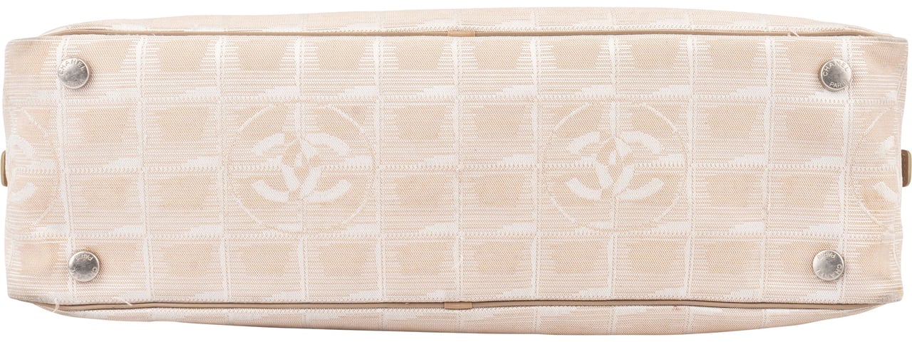 Chanel Chanel Travel Line Monogram Handbag Beige