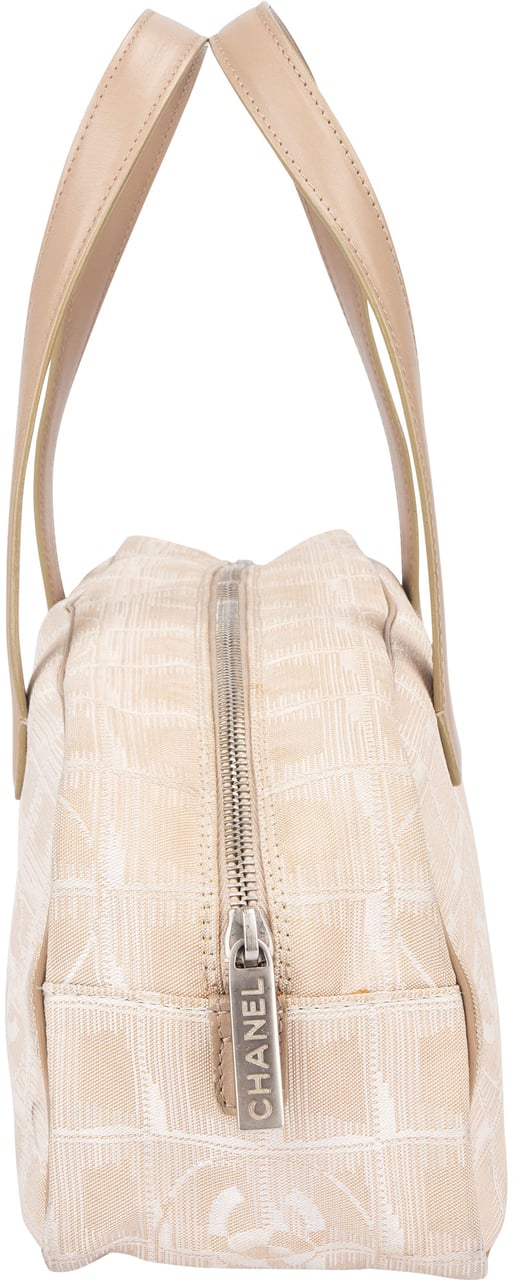 Chanel Chanel Travel Line Monogram Handbag Beige