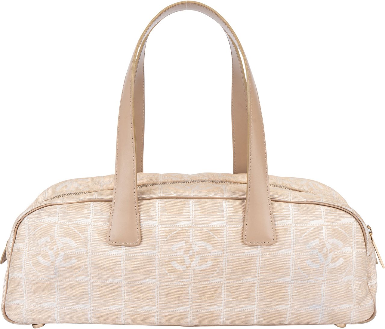 Chanel Chanel Travel Line Monogram Handbag Beige