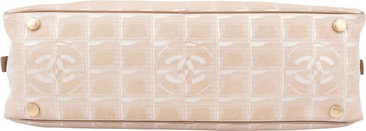 Chanel Chanel Travel Line Monogram Handbag Beige