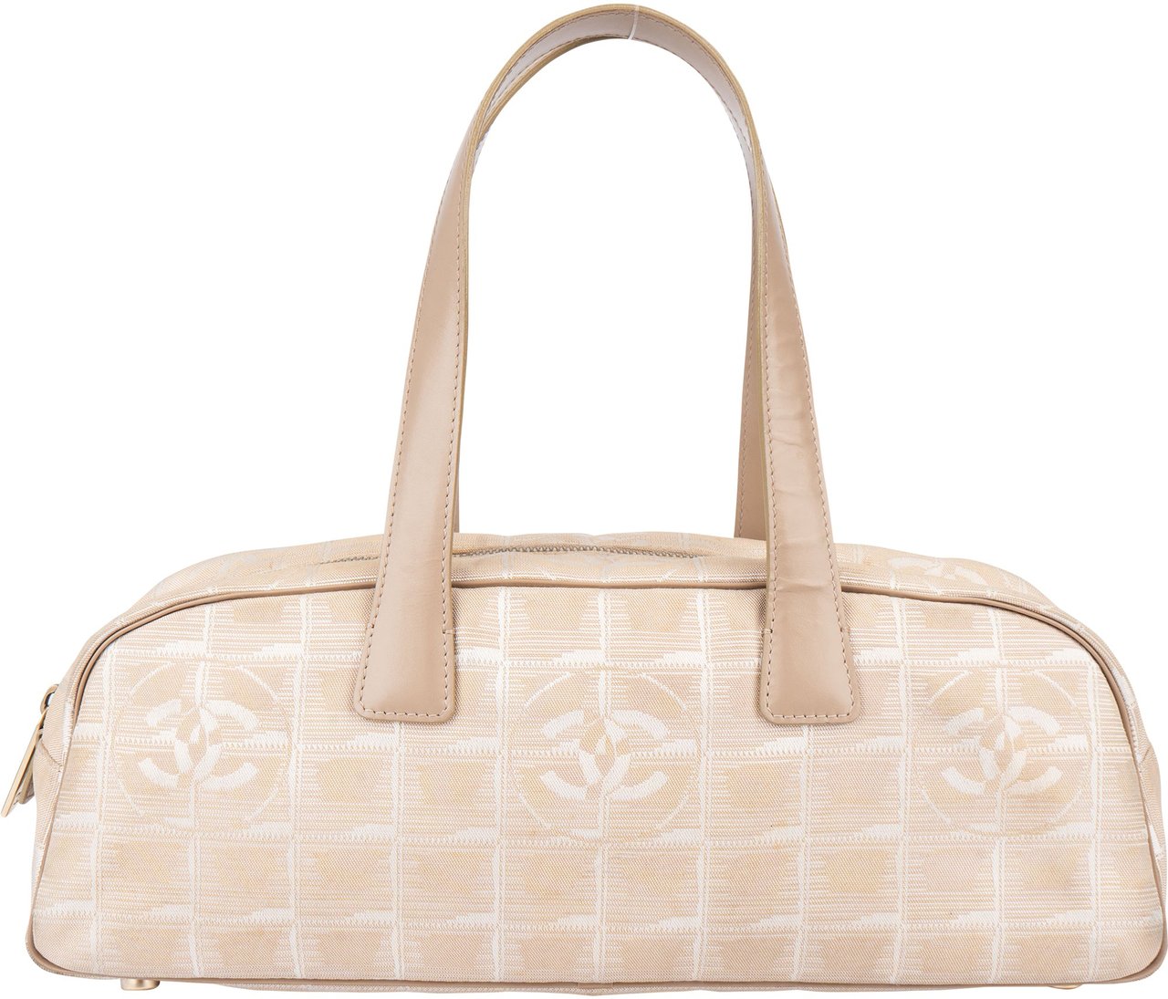 Chanel Chanel Travel Line Monogram Handbag Beige