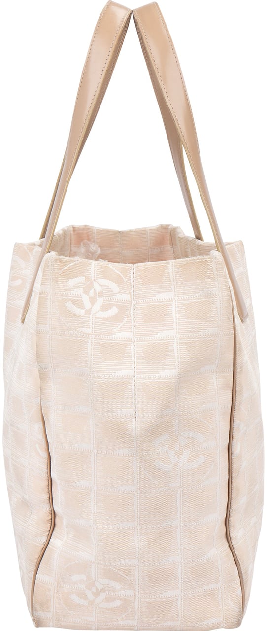 Chanel Chanel Travel Line Monogram Handbag Beige