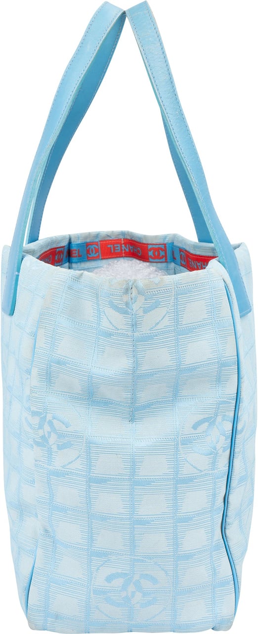 Chanel Chanel Travel Line Monogram Handbag Blauw