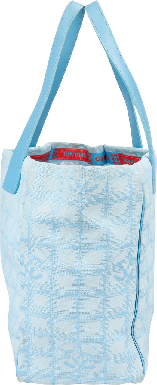 Chanel Chanel Travel Line Monogram Handbag Blauw