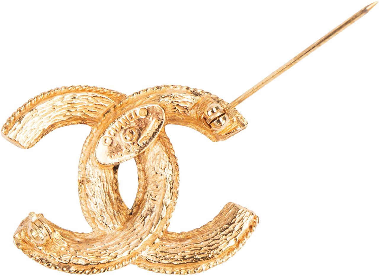 Chanel Chanel Golden CC Ornament Brooch Oranje