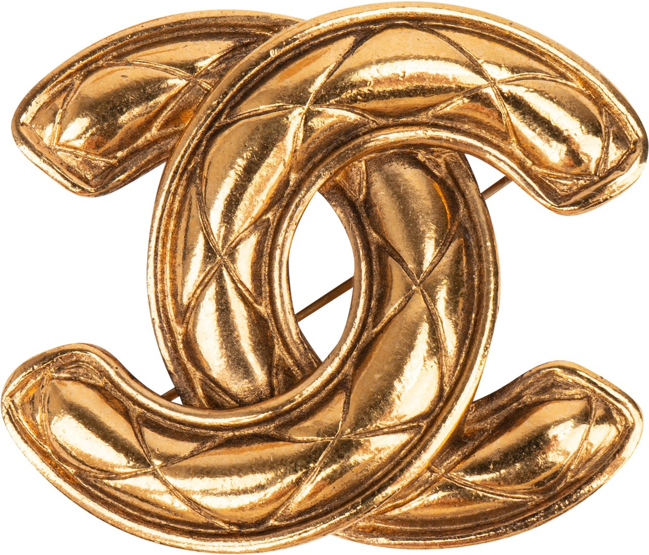 Chanel Chanel Golden Matelasse CC Brooch Divers