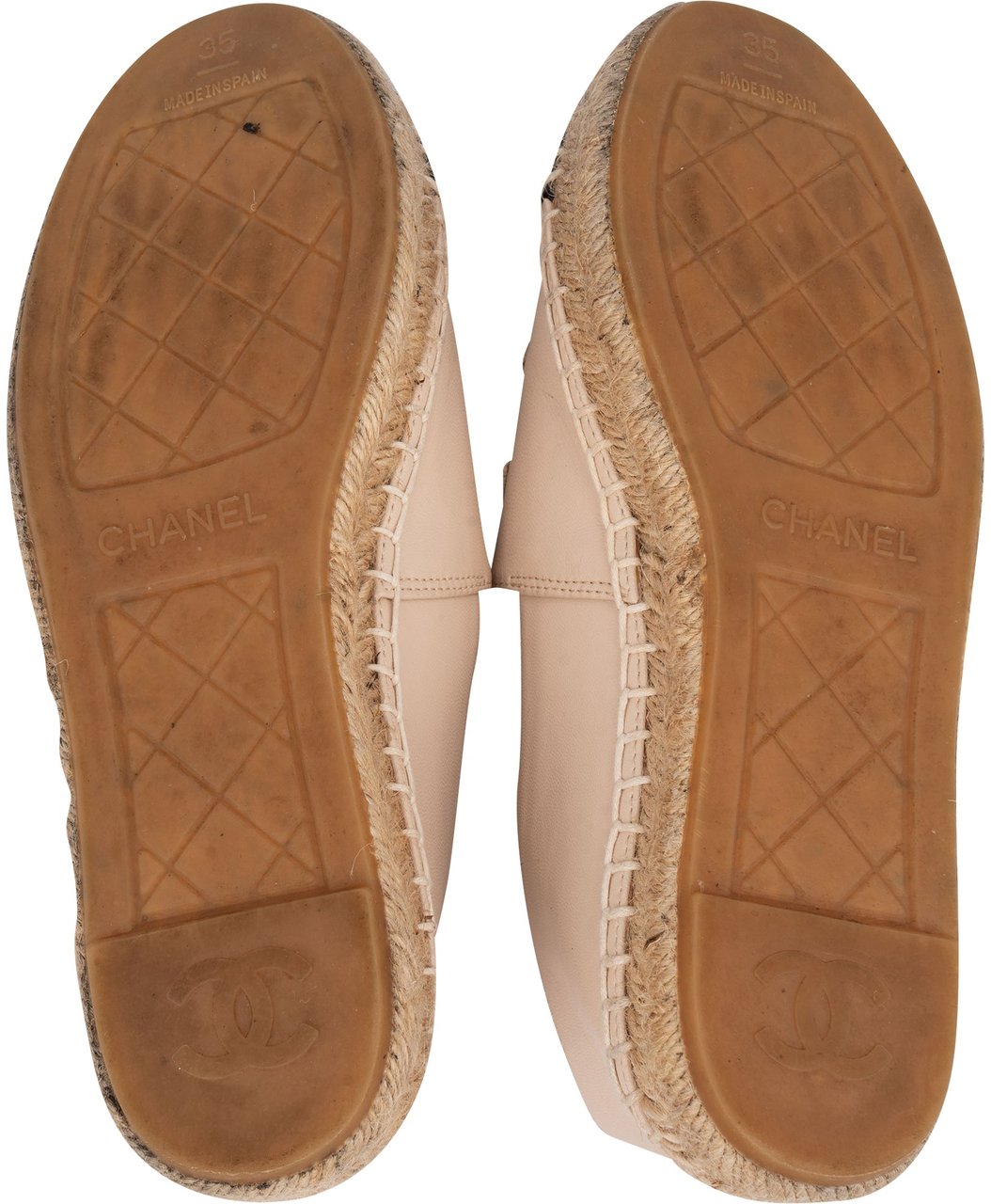 Chanel Chanel Classic Leather CC Espadrilles (35) Roze