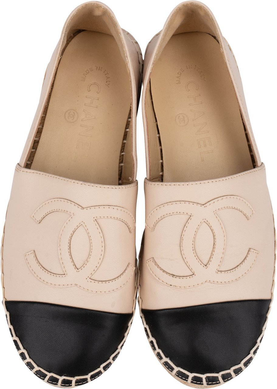 Chanel Chanel Classic Leather CC Espadrilles (35) Roze