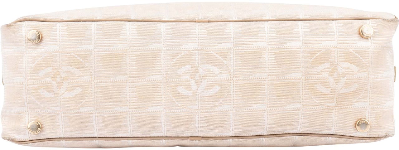 Chanel Chanel Travel Line Monogram Handbag Beige