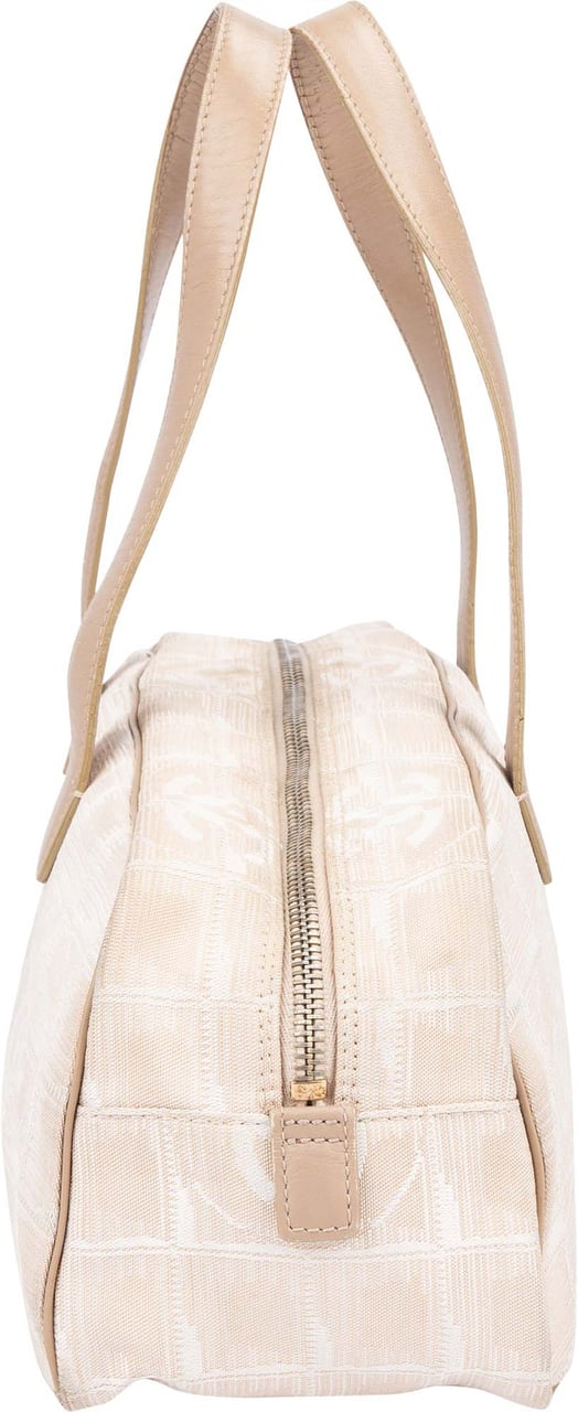 Chanel Chanel Travel Line Monogram Handbag Beige
