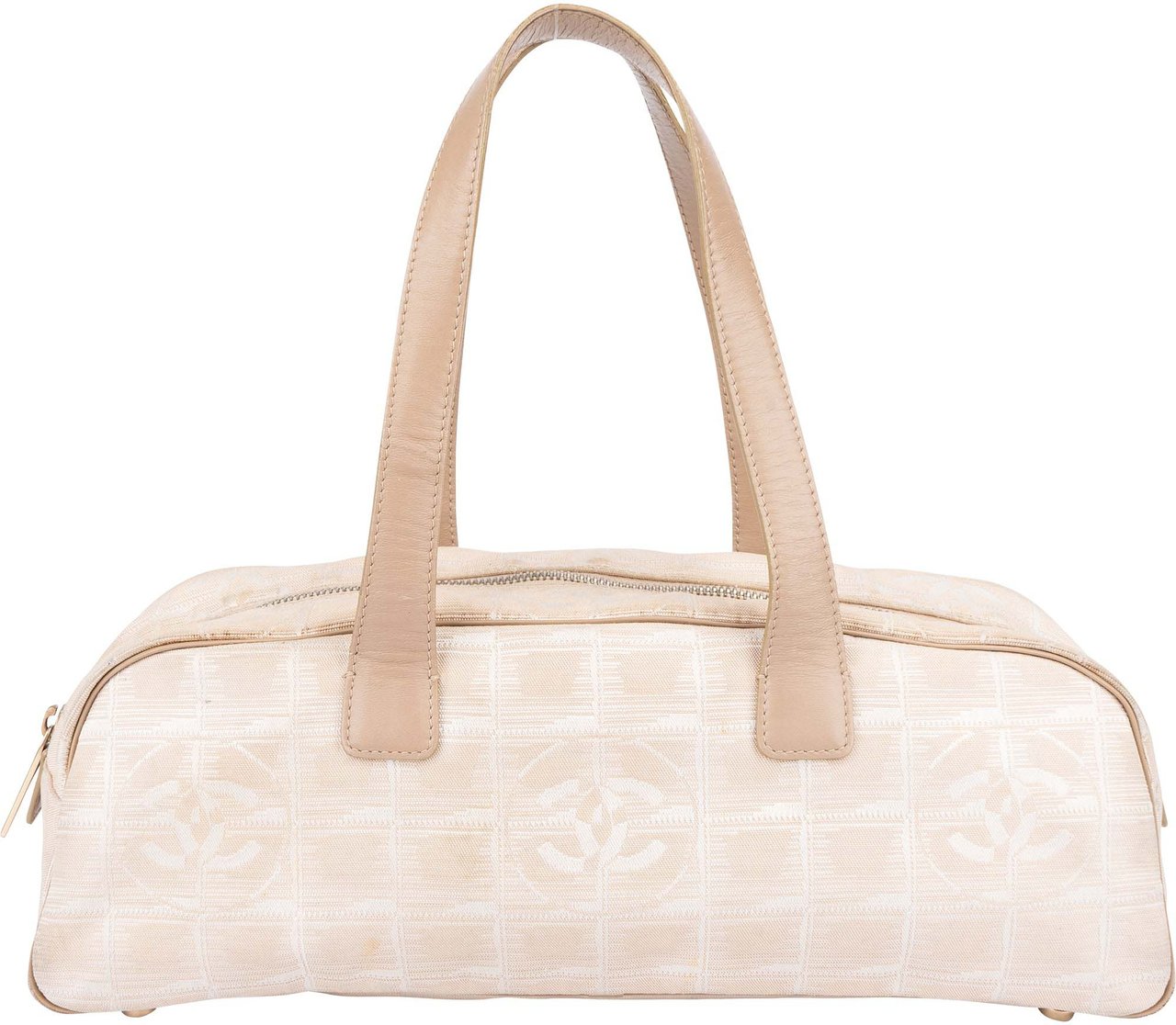 Chanel Chanel Travel Line Monogram Handbag Beige