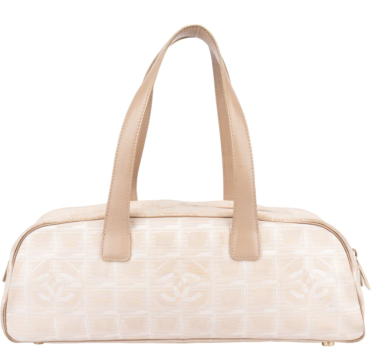 Chanel Chanel Travel Line Monogram Handbag Beige