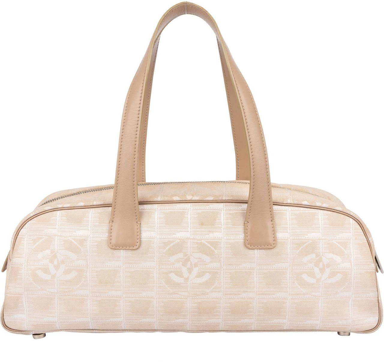 Chanel Chanel Travel Line Monogram Handbag Beige