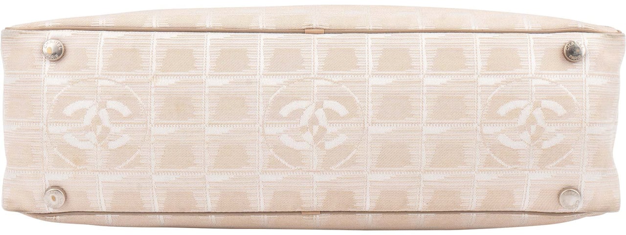 Chanel Chanel Travel Line Monogram Handbag Beige