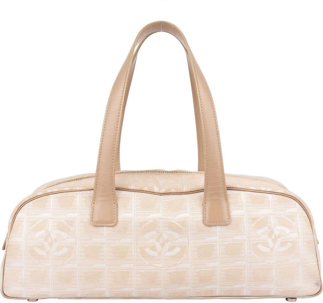 Chanel Chanel Travel Line Monogram Handbag Beige