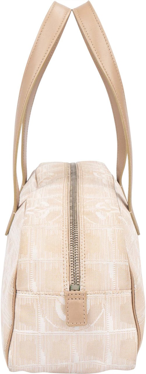 Chanel Chanel Travel Line Monogram Handbag Beige