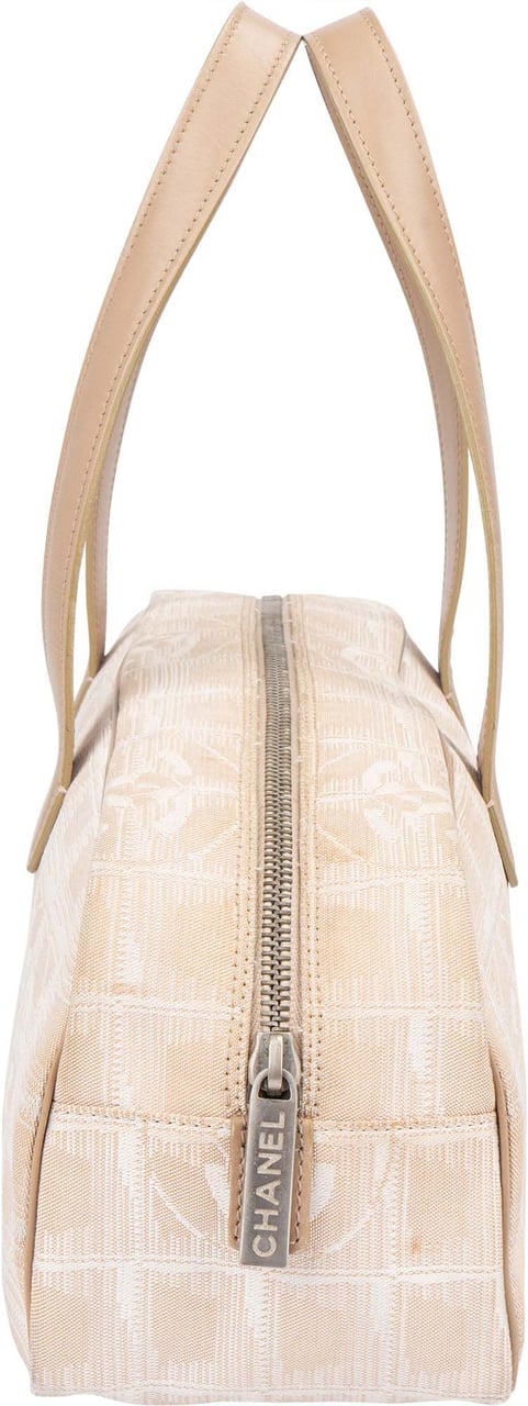 Chanel Chanel Travel Line Monogram Handbag Beige