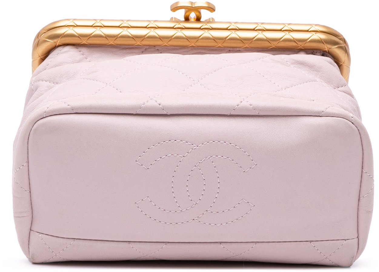 Chanel Quilted Lambskin My Crush Vanity Bag Roze