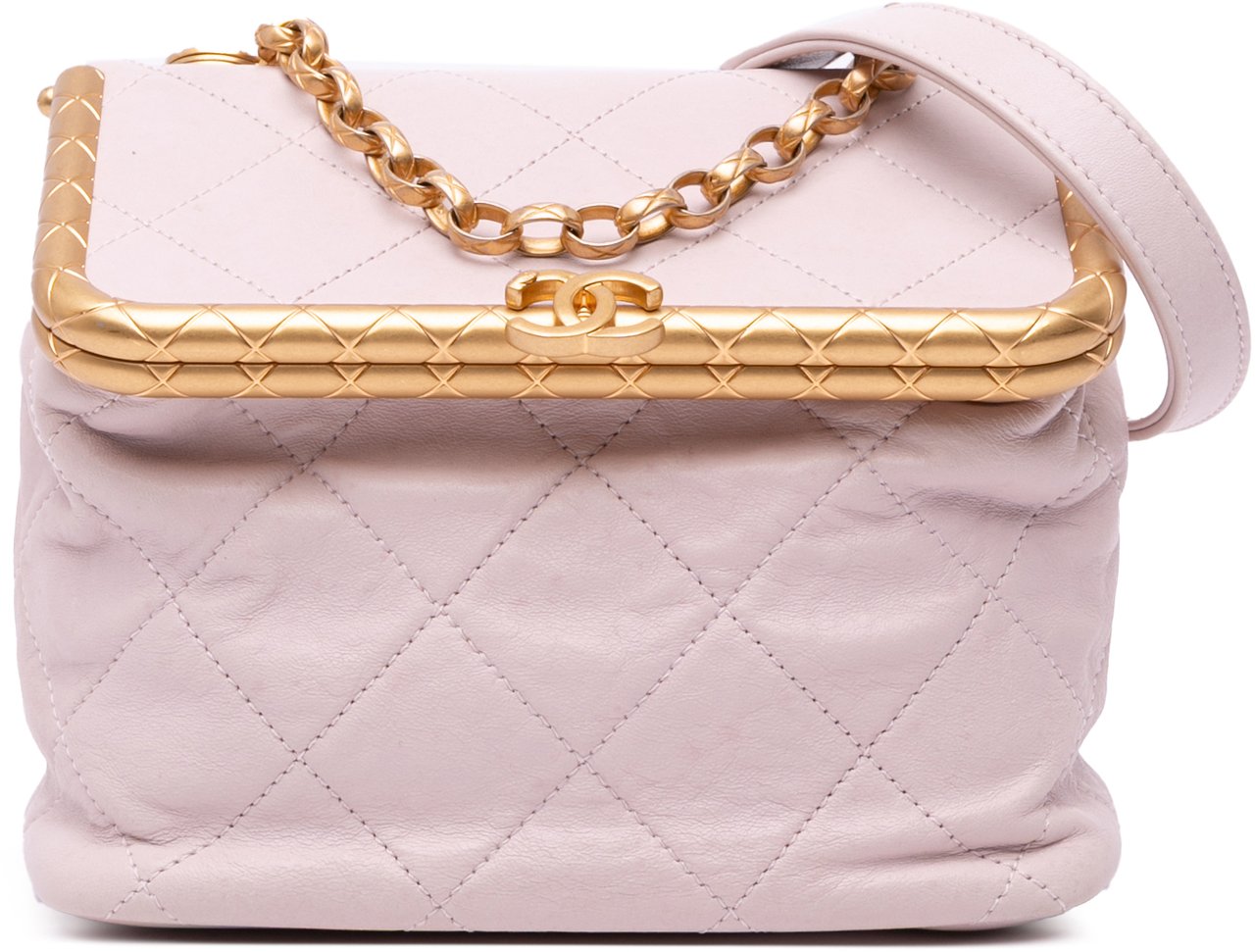 Chanel Quilted Lambskin My Crush Vanity Bag Roze