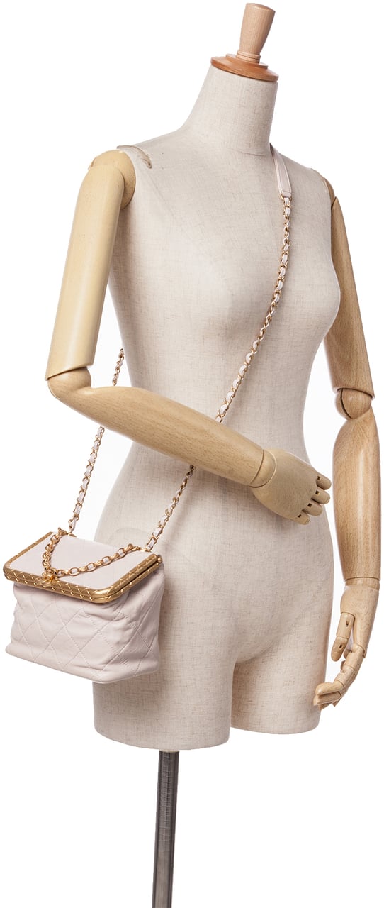 Chanel Quilted Lambskin My Crush Vanity Bag Roze