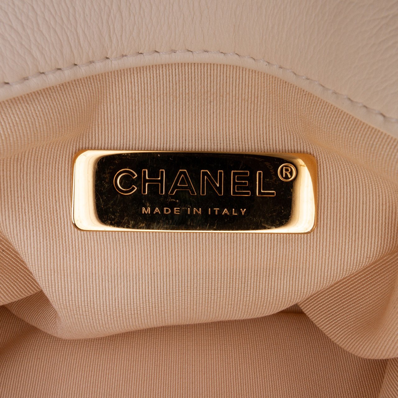 Chanel Quilted Calfskin Pearl CC Accordion Flap Wit