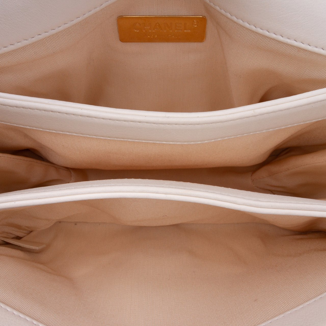 Chanel Small Quilted Calfskin Pearl CC Accordion Flap Wit