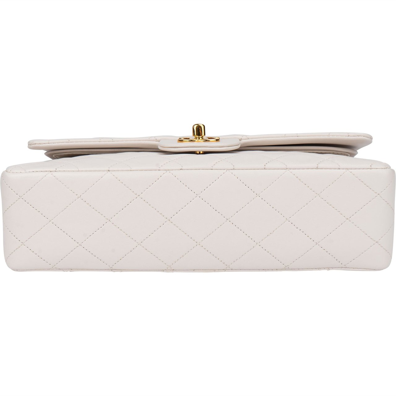 Chanel Chanel Quilted Lambskin 24K Gold Medium Double Flap Crossbody Bag Wit