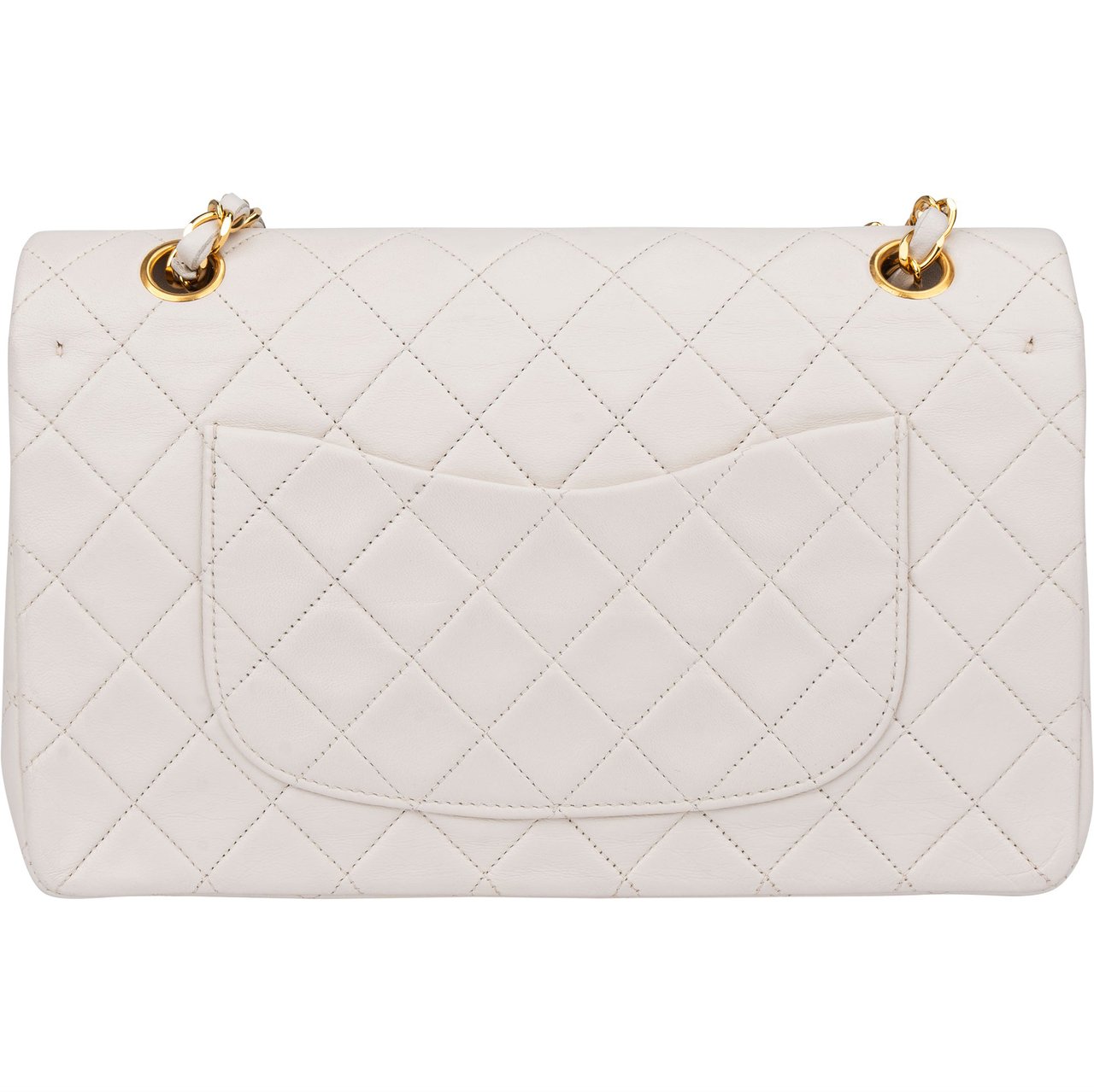Chanel Chanel Quilted Lambskin 24K Gold Medium Double Flap Crossbody Bag Wit