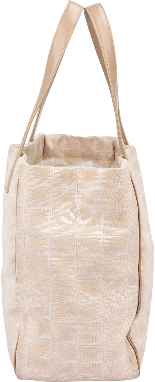 Chanel Chanel Travel Line Monogram Handbag Beige
