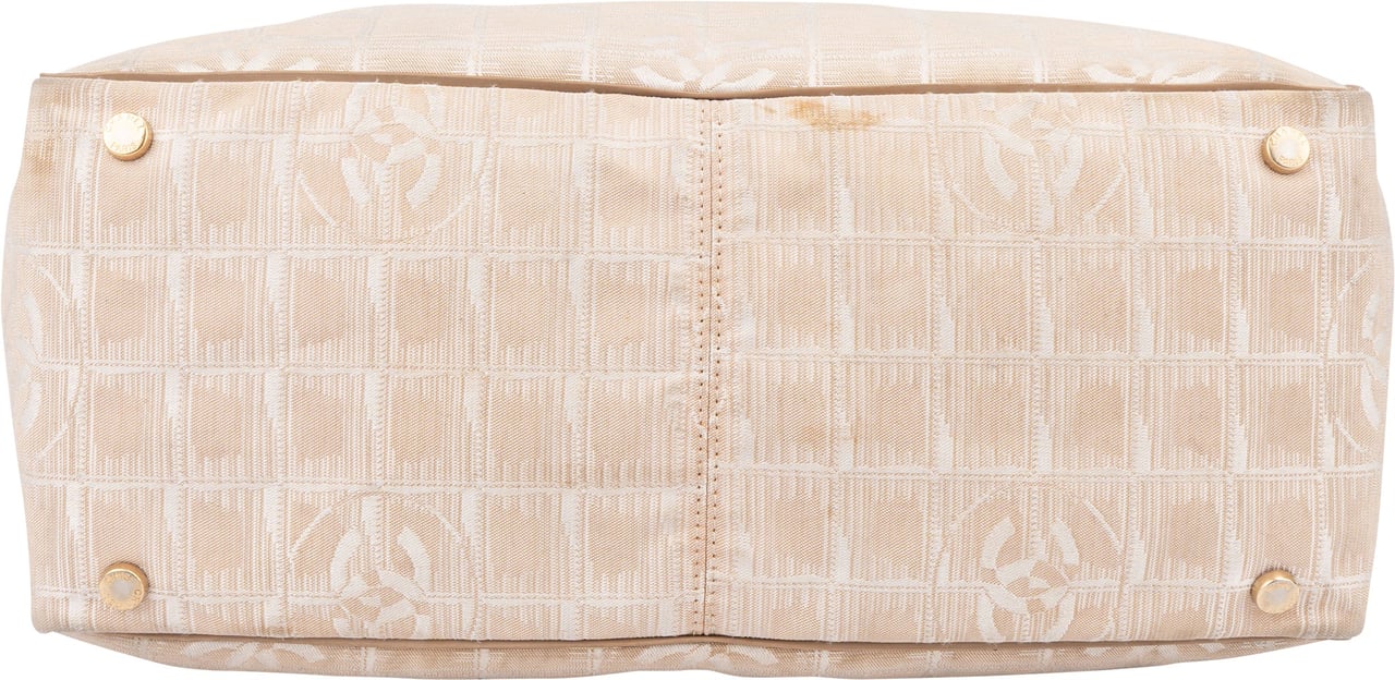 Chanel Chanel Travel Line Monogram Handbag Beige
