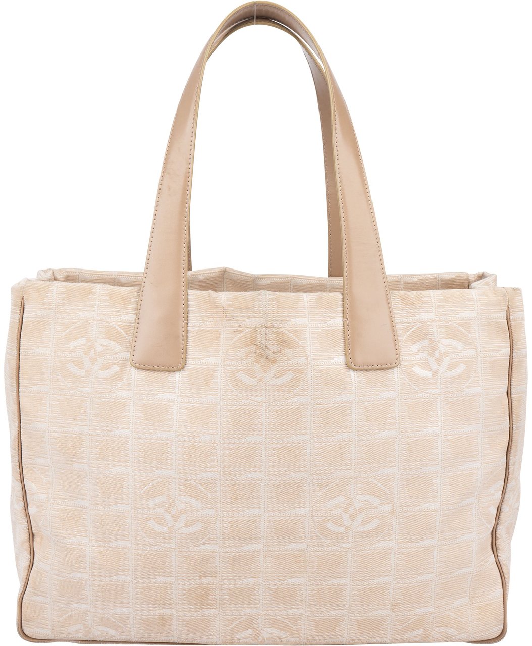 Chanel Chanel Travel Line Monogram Handbag Beige