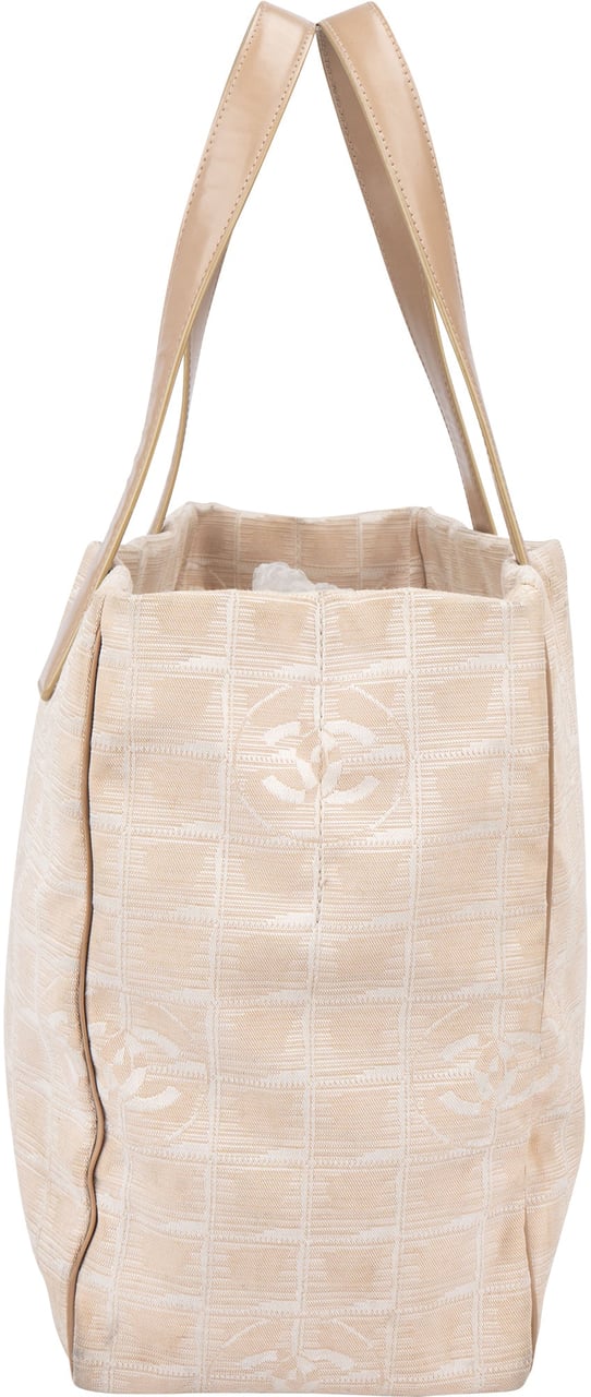 Chanel Chanel Travel Line Monogram Handbag Beige