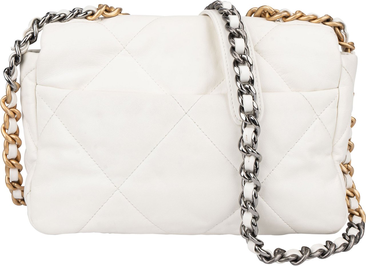Chanel Chanel 19 Quilted Lambskin Single Flap Crossbody Bag Wit