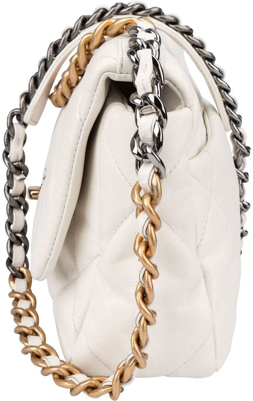 Chanel Chanel 19 Quilted Lambskin Single Flap Crossbody Bag Wit