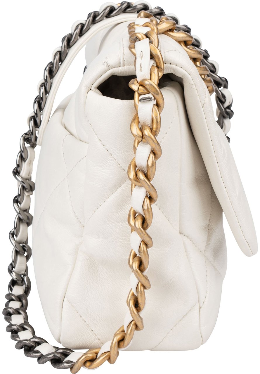 Chanel Chanel 19 Quilted Lambskin Single Flap Crossbody Bag Wit