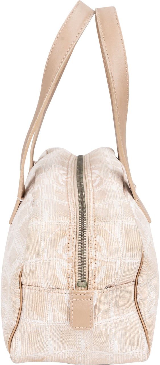 Chanel Chanel Travel Line Monogram Handbag Beige