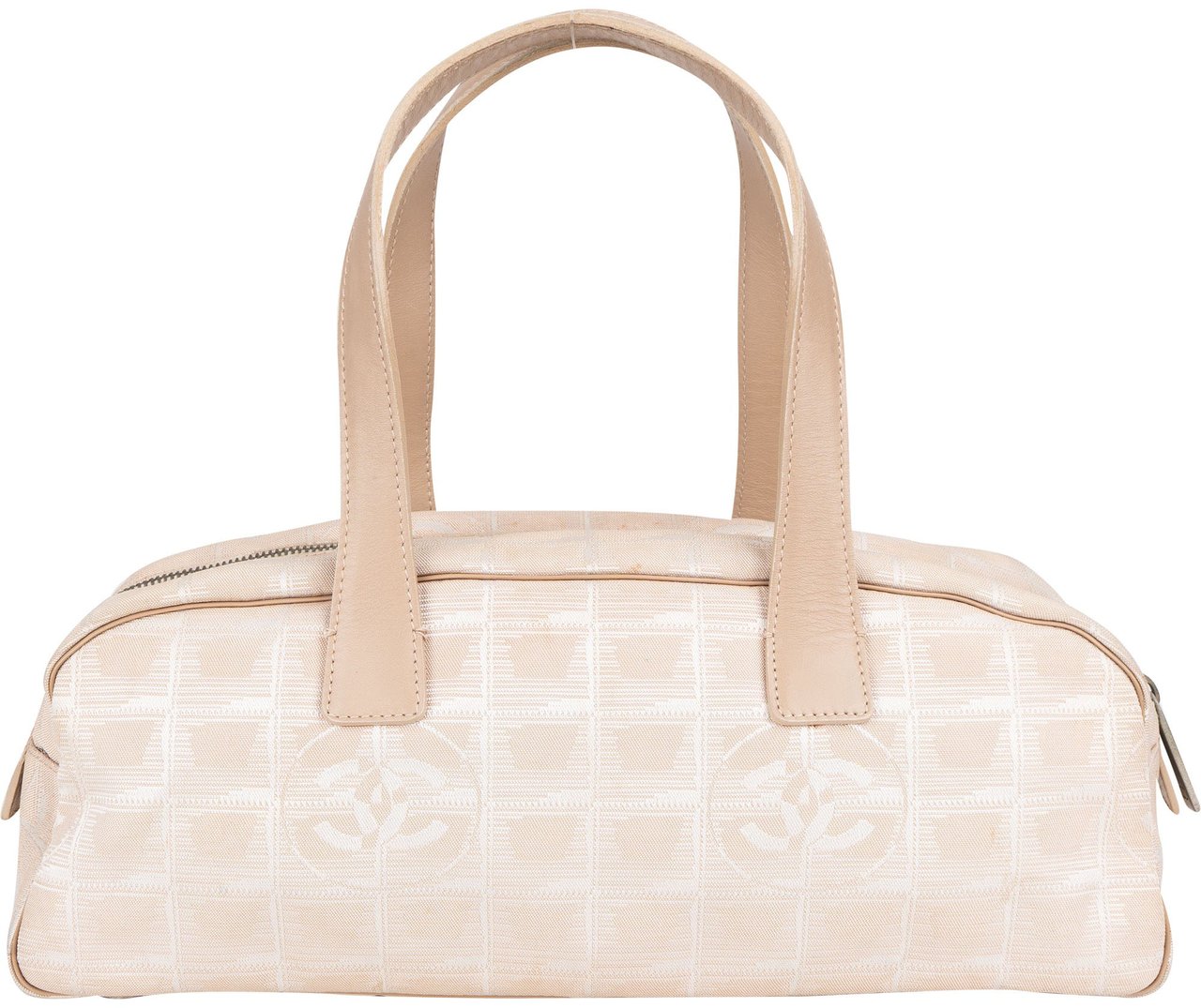 Chanel Chanel Travel Line Monogram Handbag Beige