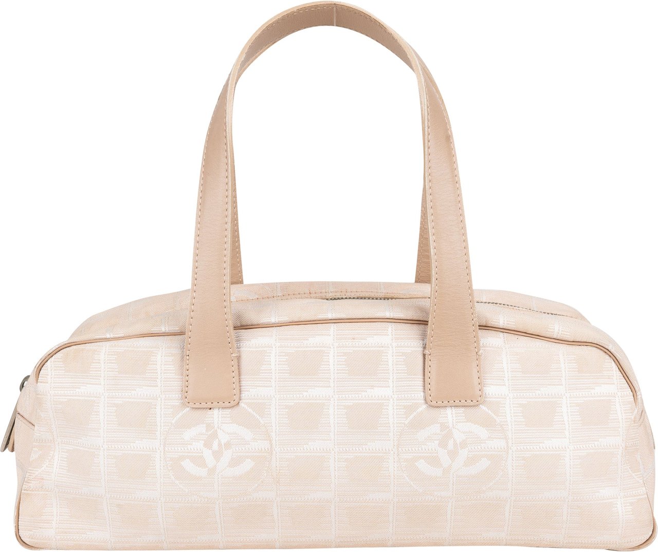 Chanel Chanel Travel Line Monogram Handbag Beige