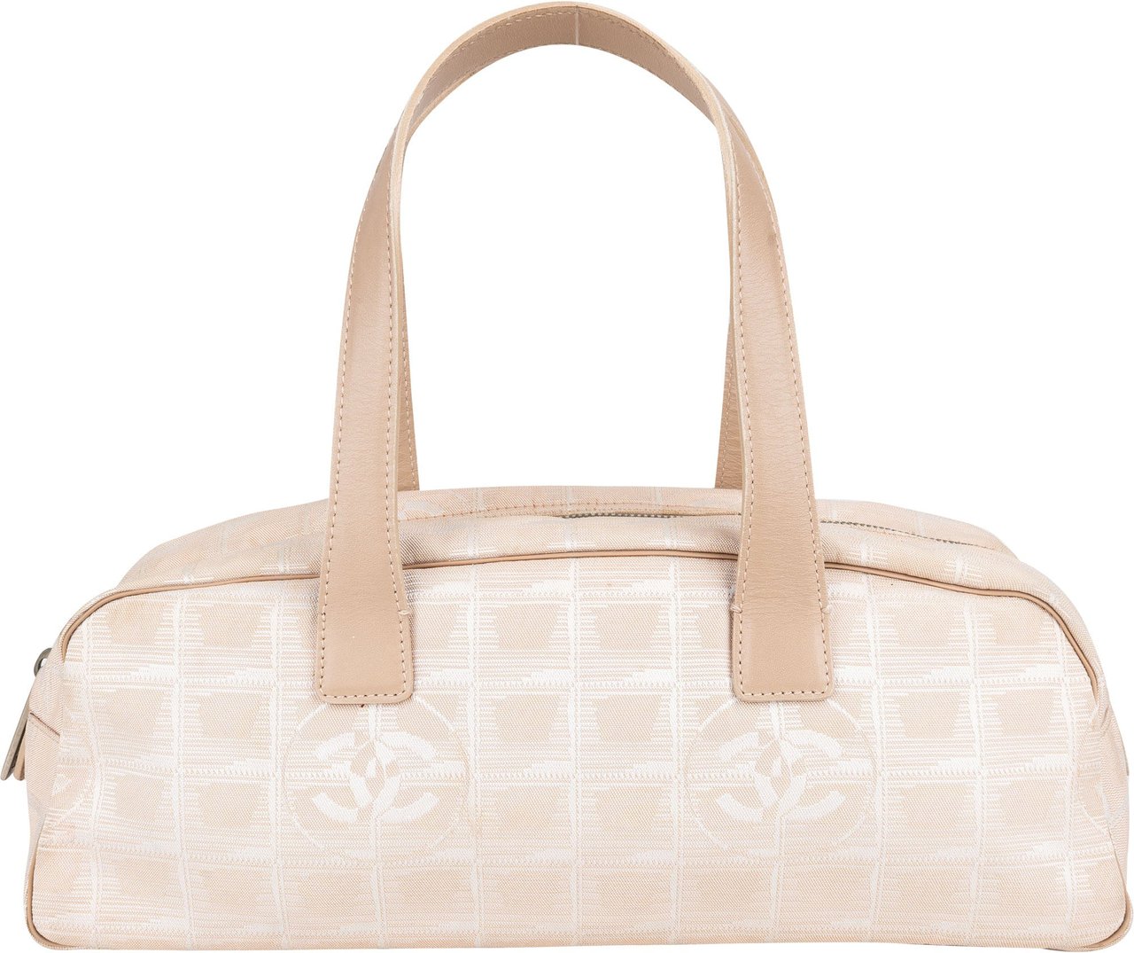 Chanel Chanel Travel Line Monogram Handbag Beige
