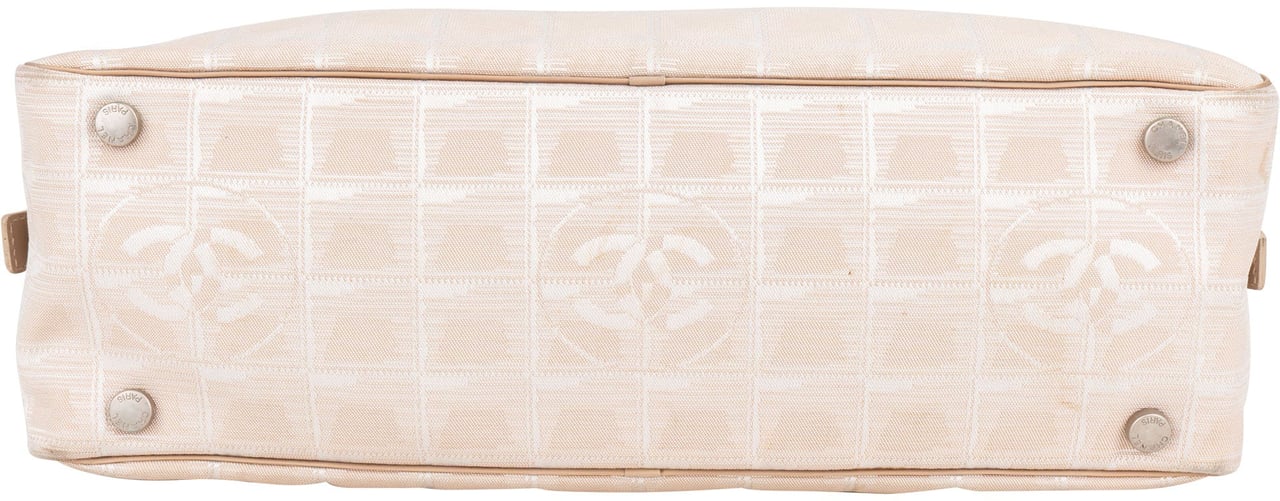 Chanel Chanel Travel Line Monogram Handbag Beige